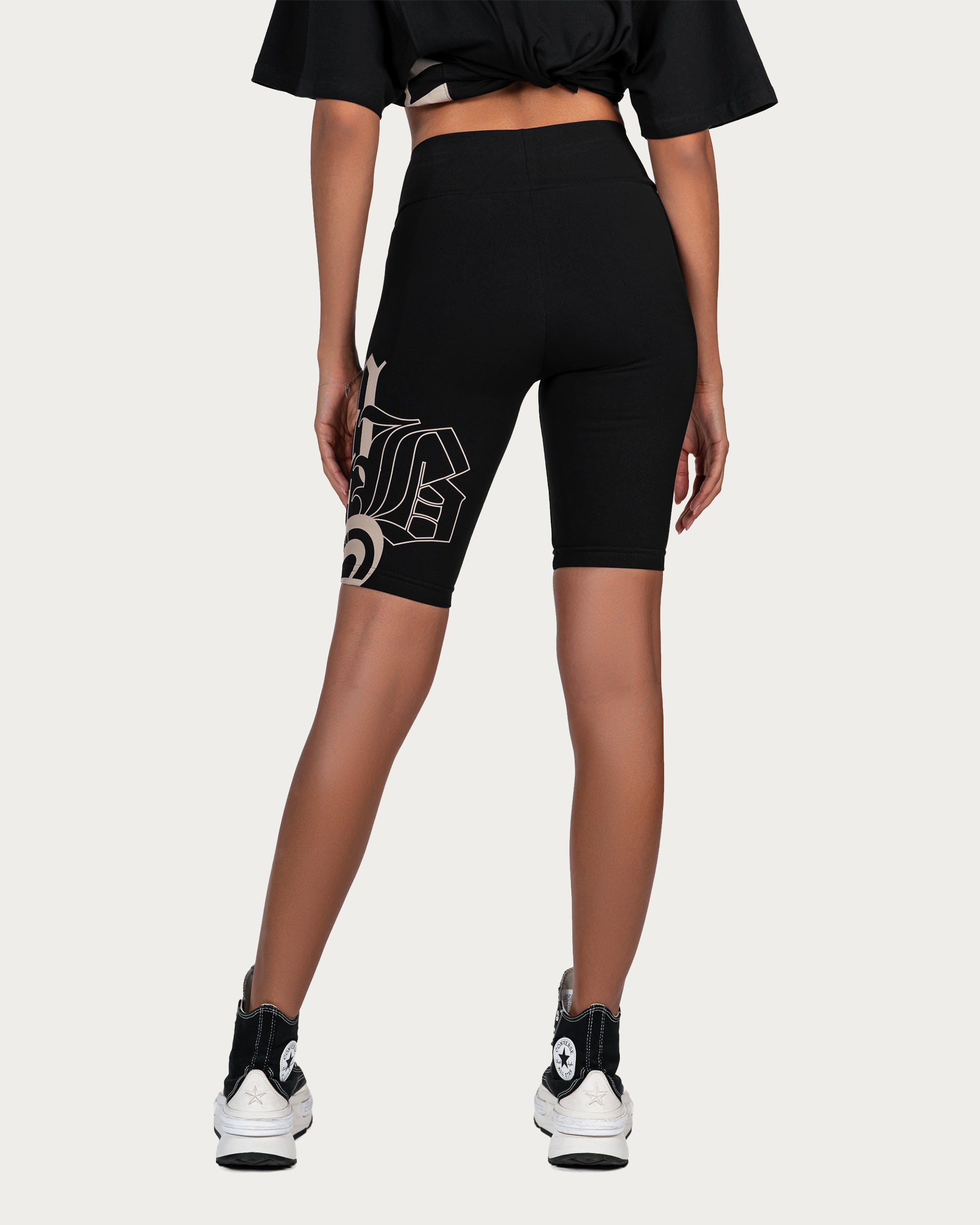 BRANDED LEGGINGS SHORTS - B25349