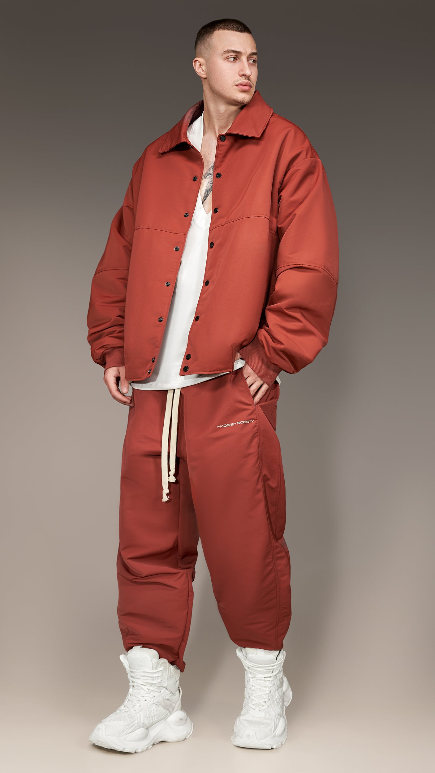 Utility теракотa панталони