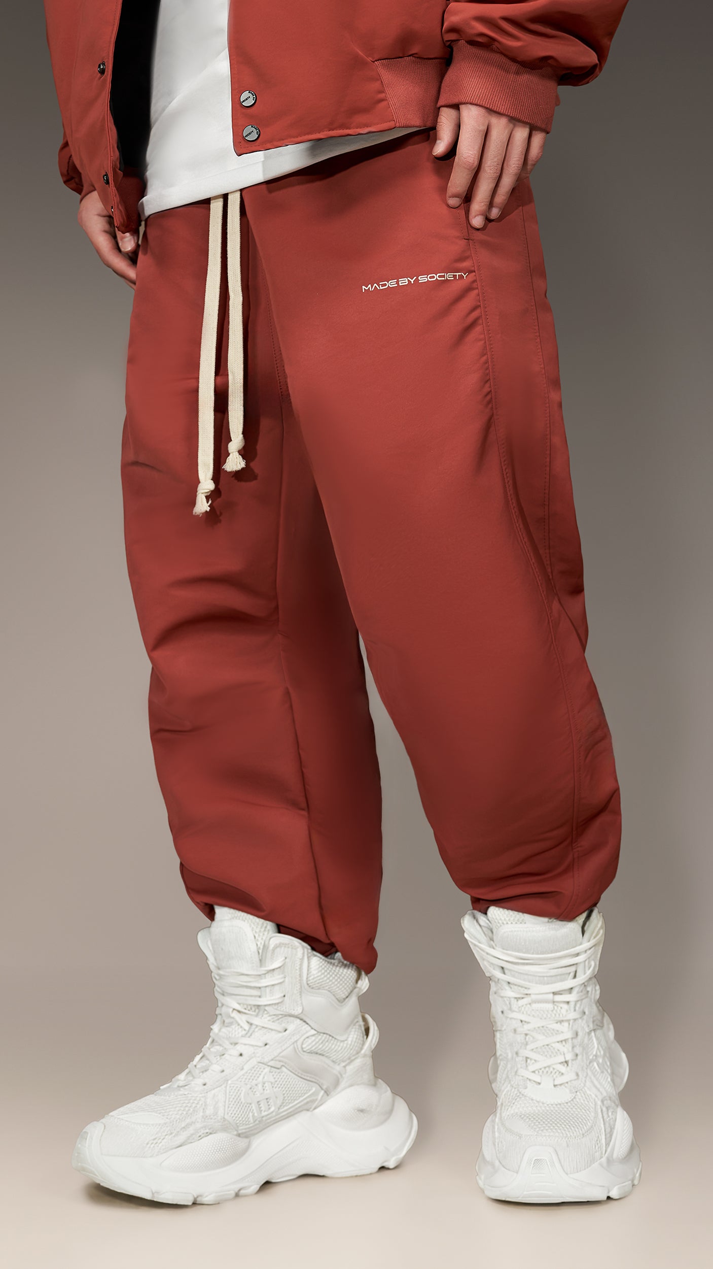 Utility теракотa панталони