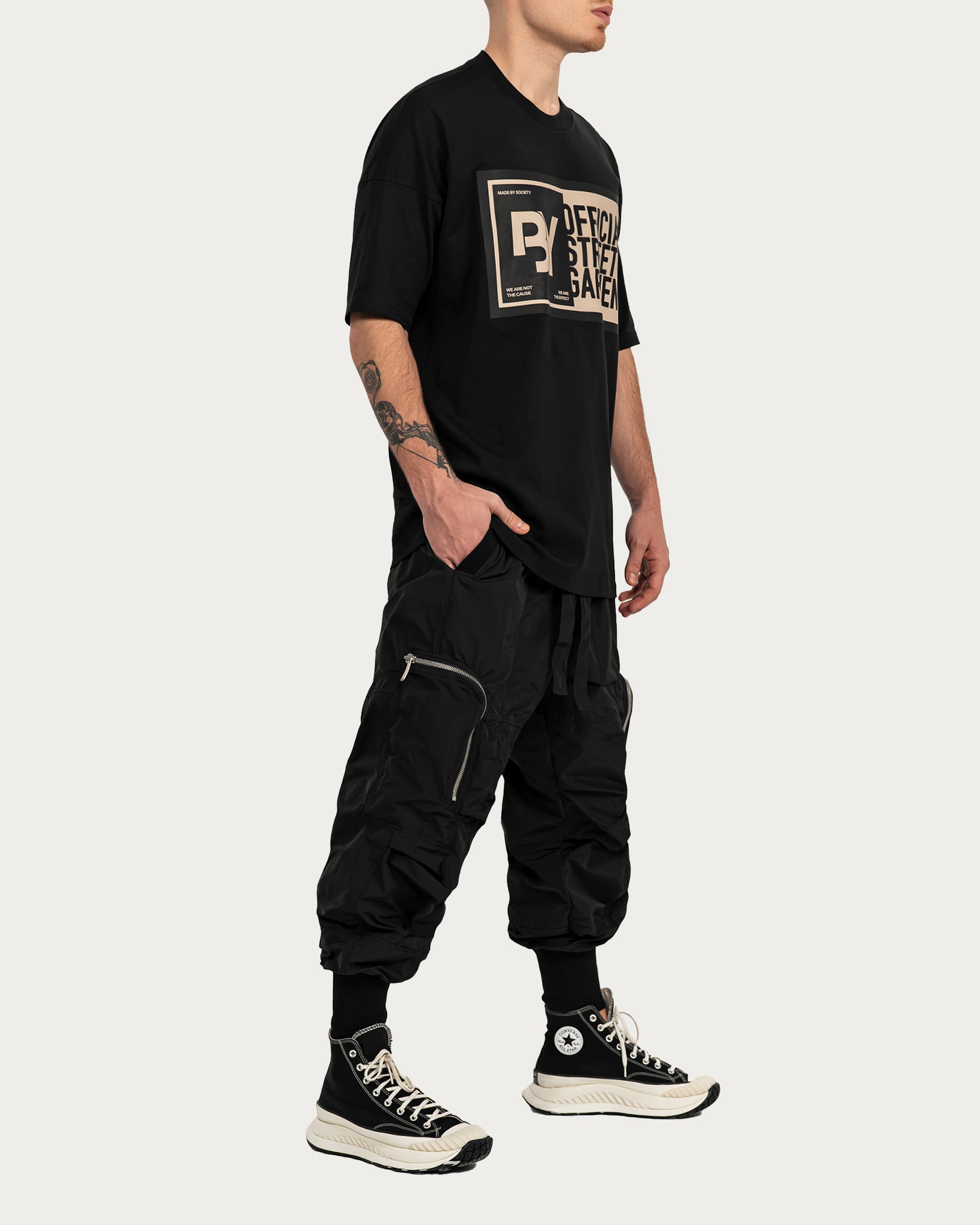 Flare cargo pants - P15120