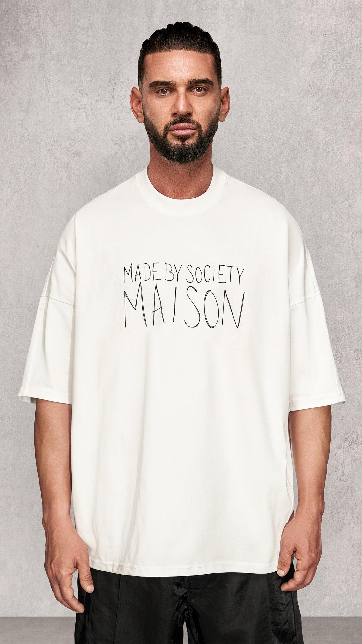 Бяла тениска Maison - T17985