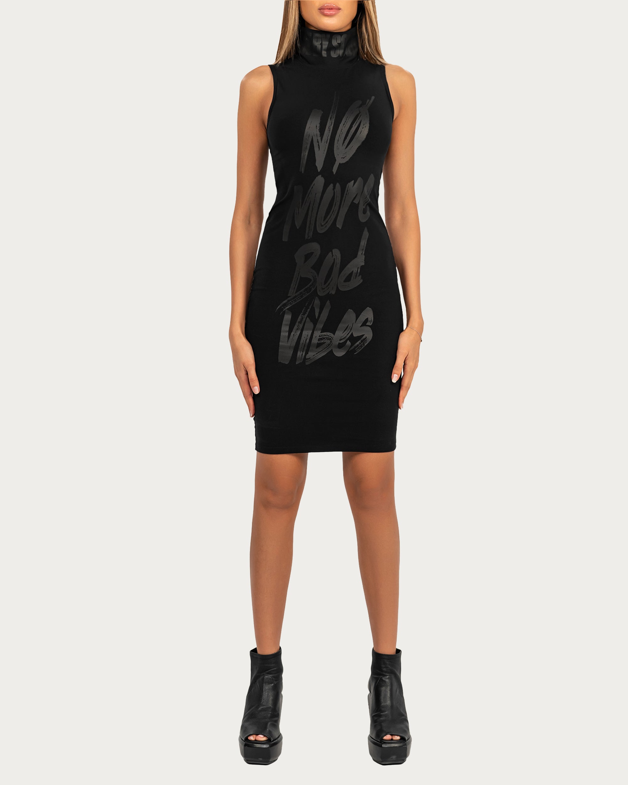 No more bad vibes dress - D25143