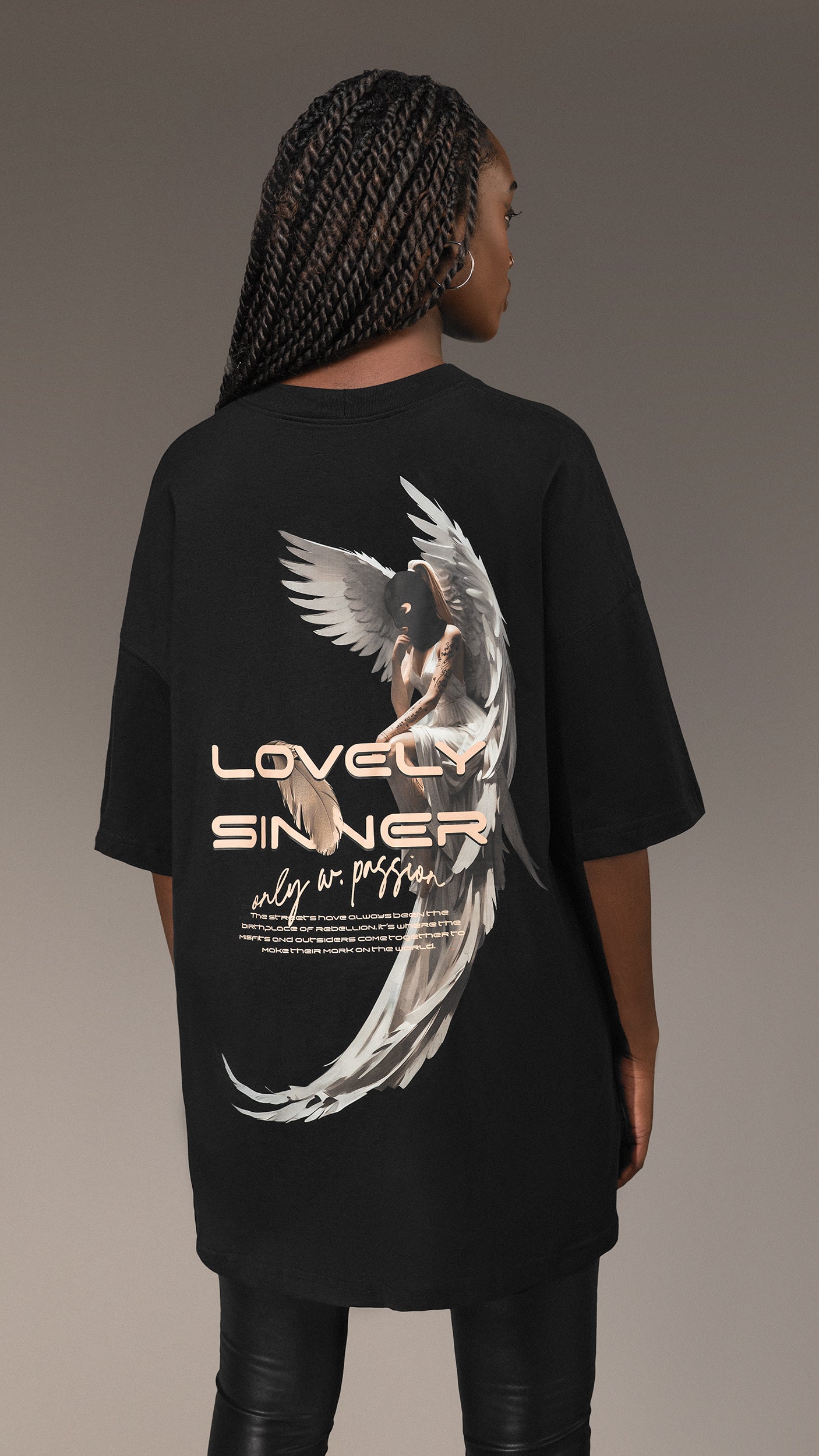 Тениска Oversized "Lovely Sinner" - T25693