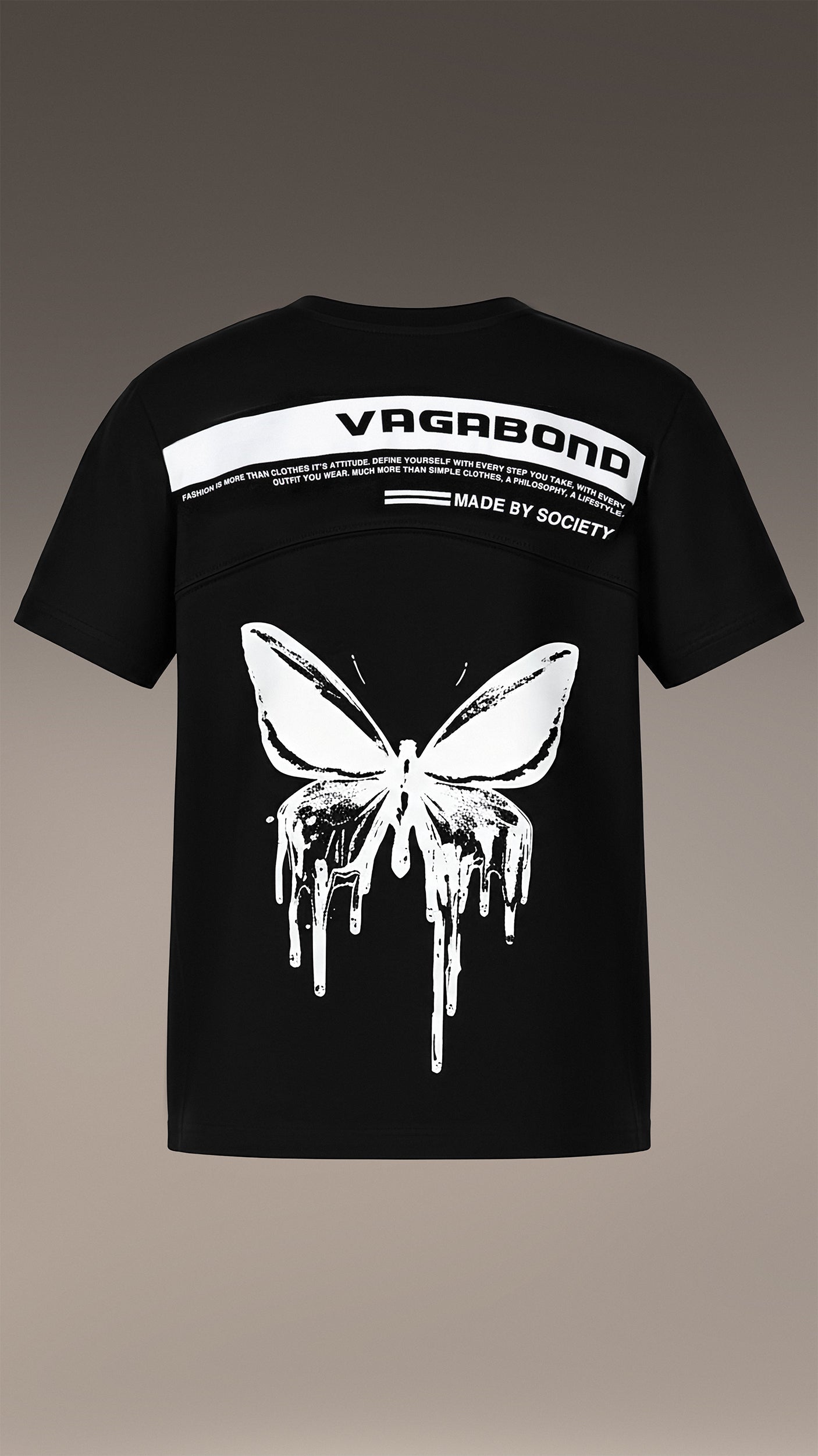 Тениска с пеперуди - T33825