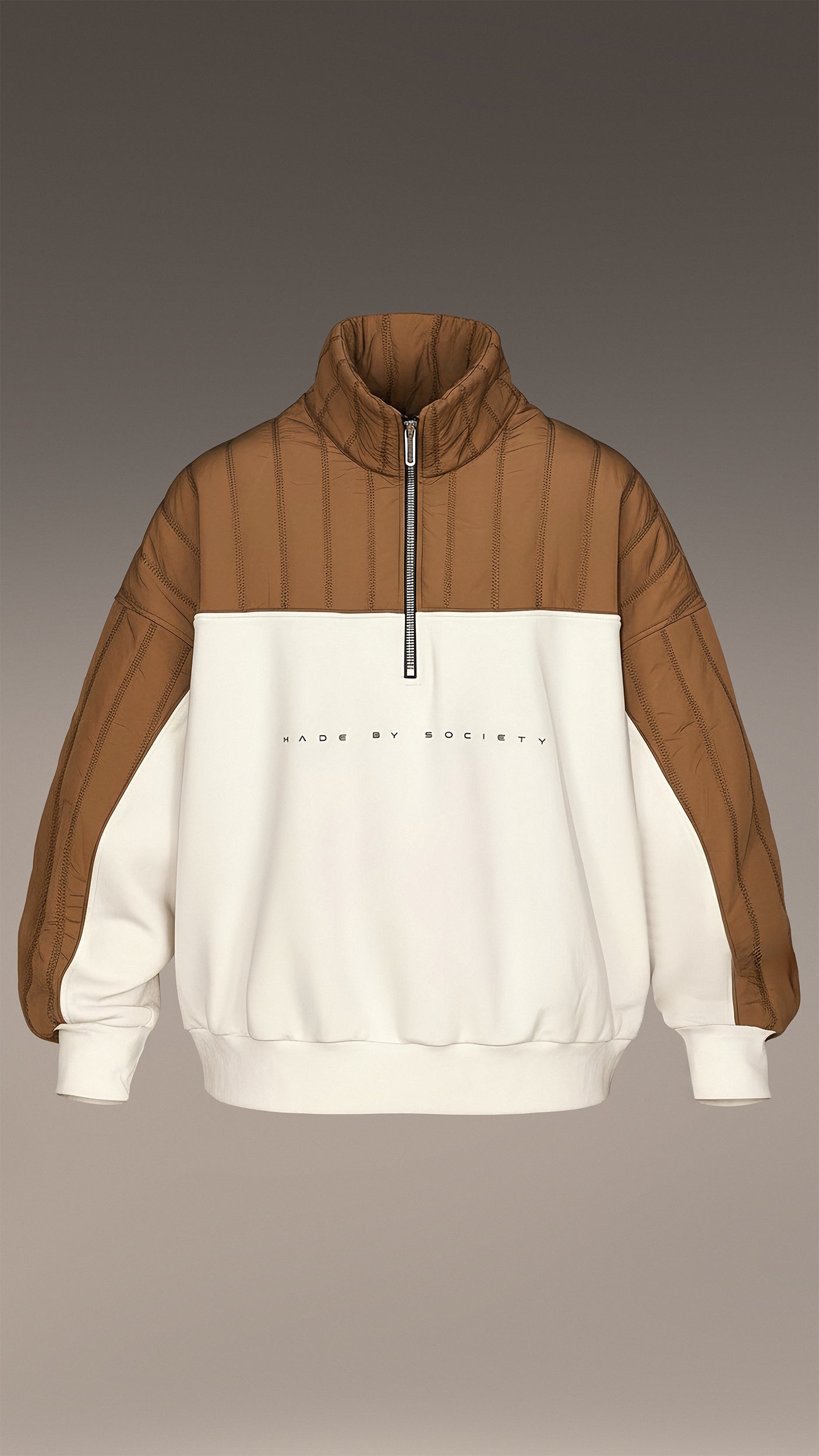 Двуцветен суитшърт Made by Society - H16860