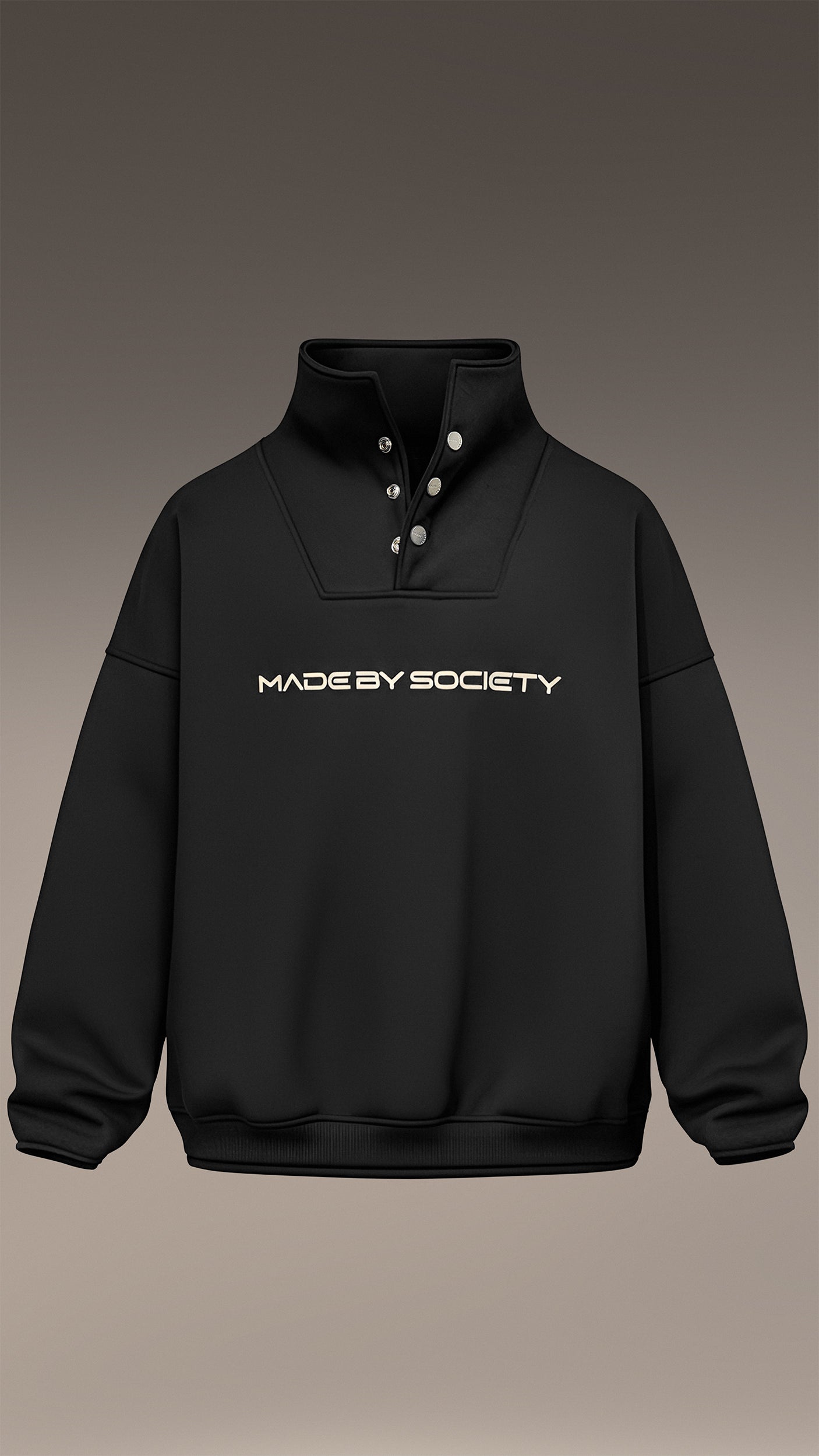 Суитшърт "Made by Society" с капси - H16004
