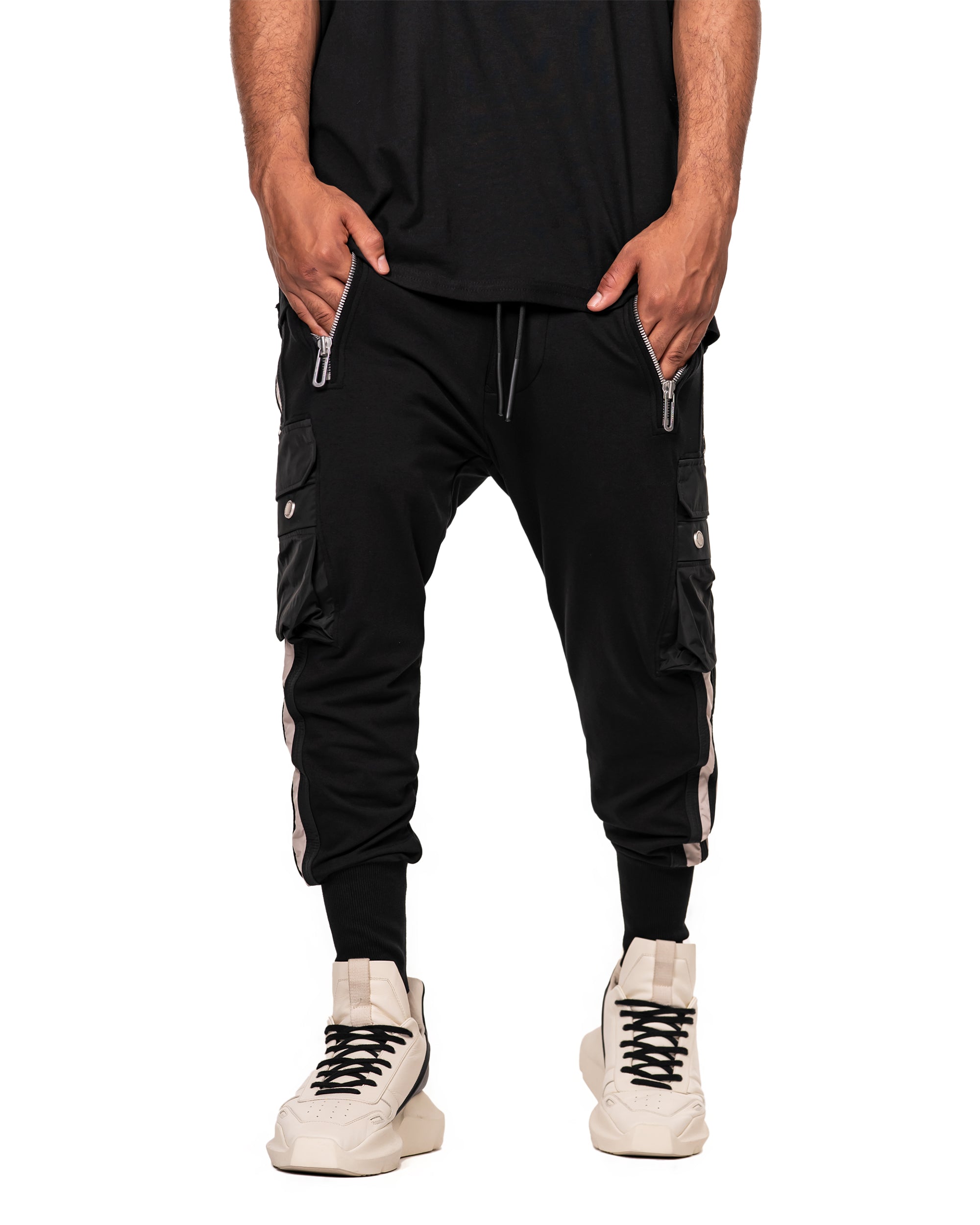 Vertical lines cargo pants - P13650