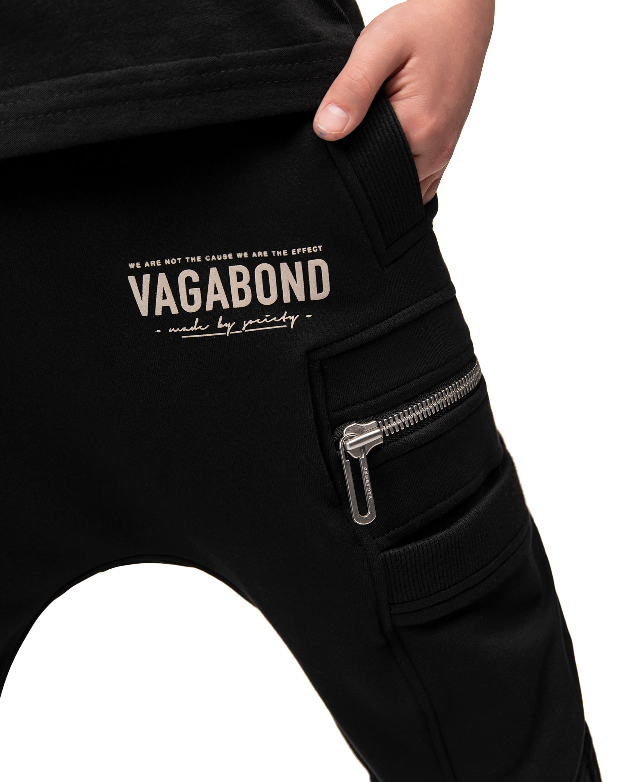 Zip hem jogger pants - P33243